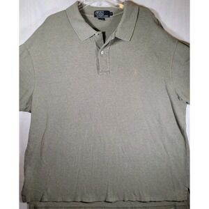 Vintage Ralph Lauren Polo Mens Earthy Brown Mens Cotton Polo Shirt 2X Brown Pony